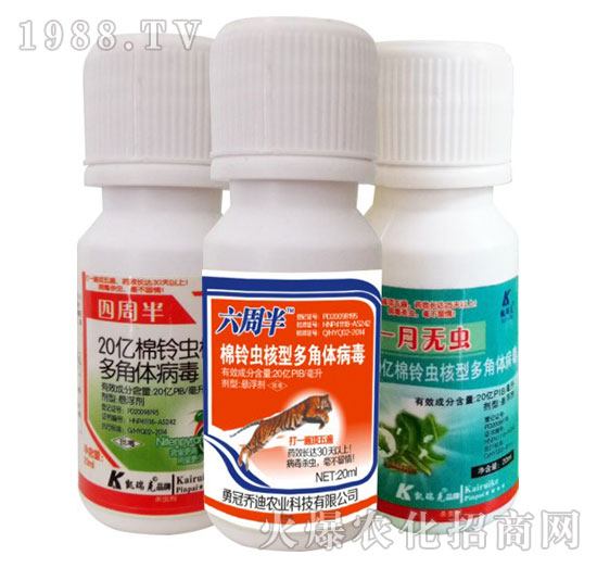 20億棉鈴蟲核型多角體病毒-四周半+六周半+一月無(wú)蟲-凱瑞克