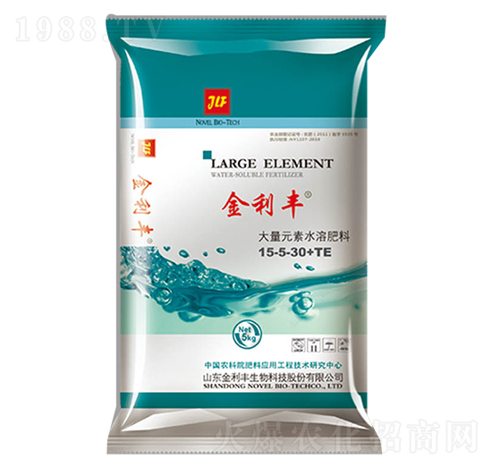 大量元素水溶肥料15-5-30+TE-金利豐