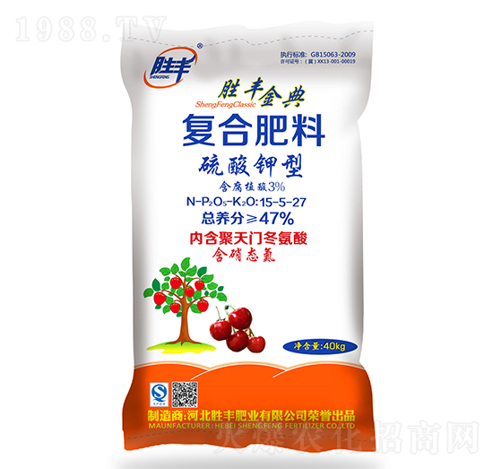 硫酸鉀型復(fù)合肥料15-5-27-勝豐金典-勝豐肥業(yè)