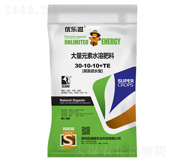 高氮促長型大量元素水溶肥30-10-10+TE-優(yōu)樂滋-凱瑞斯
