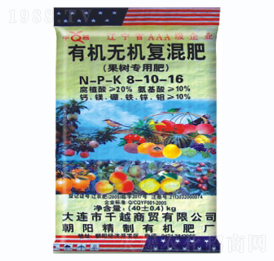 果樹專用有機(jī)無機(jī)復(fù)混肥8-10-16-千越