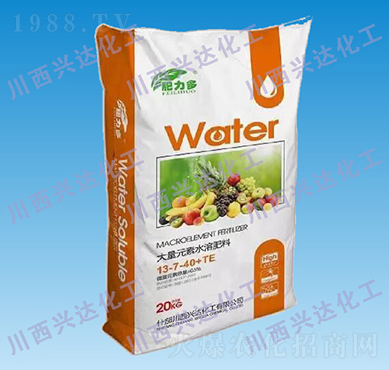大量元素水溶肥料13-7-40+TE-肥力多-川西興達(dá)化工