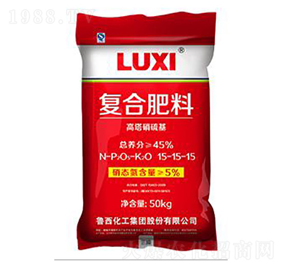 高塔硝硫基復合肥15-15-15-魯西化工