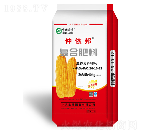 高塔造粒復(fù)合肥料26-10-12-仲依邦-中農(nóng)金瑞