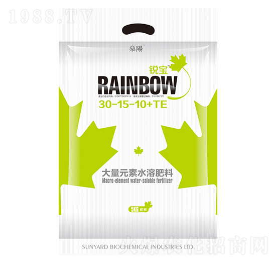 5kg大量元素水溶肥料30-15-10+TE-銳寶-燊陽化工
