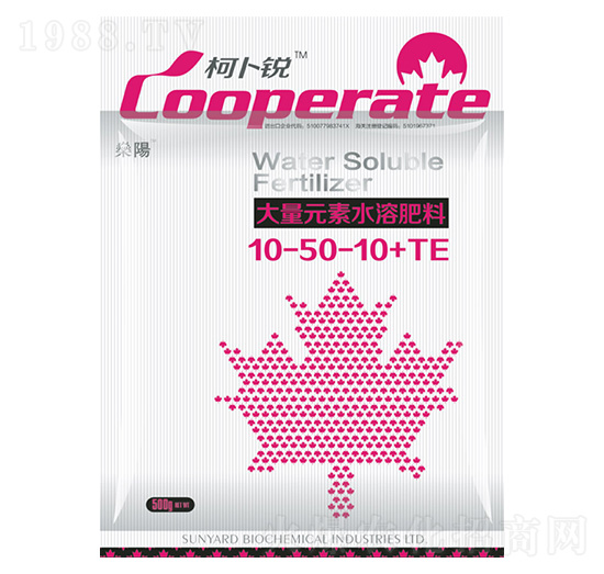 500g大量元素水溶肥料10-50-10+TE-柯卜銳-燊陽化工