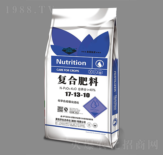 氨化造粒復合肥料17-13-10-美凱華