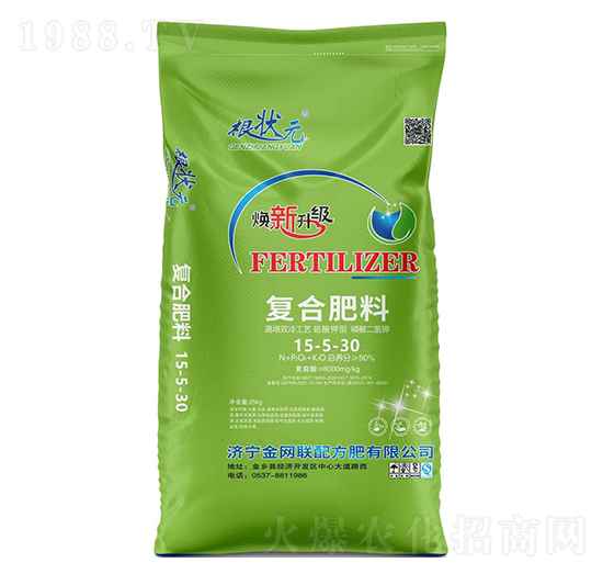 硫酸鉀型復(fù)合肥料15-5-30-根狀元-金網(wǎng)聯(lián)