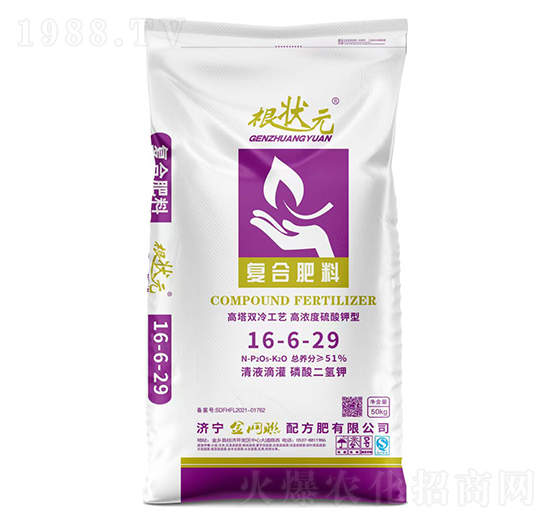 硫酸鉀型復合肥料16-6-29-根狀元-金網(wǎng)聯(lián)