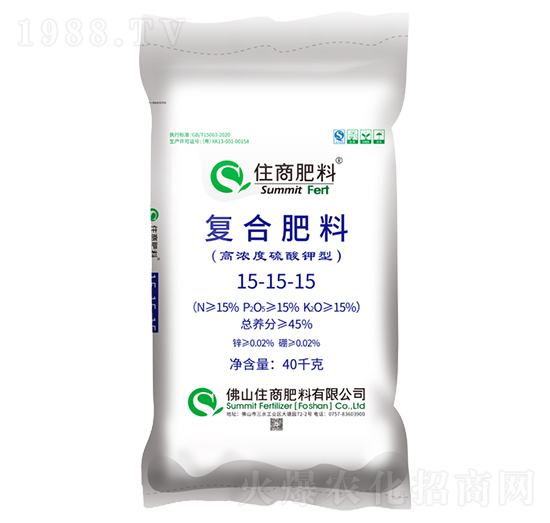 脲醛緩釋復合肥料15-15-15-施倍多-住商肥料