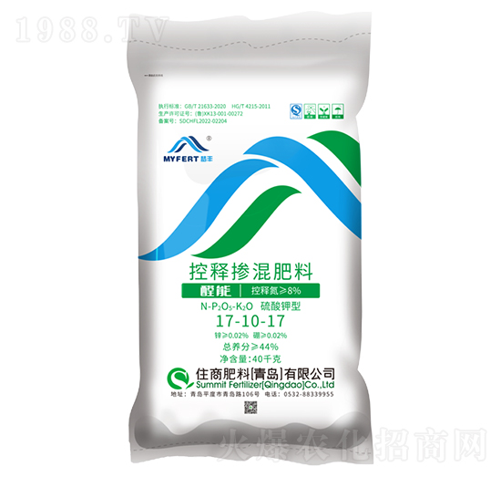 夢(mèng)豐控釋摻混肥17-10-17-住商肥料