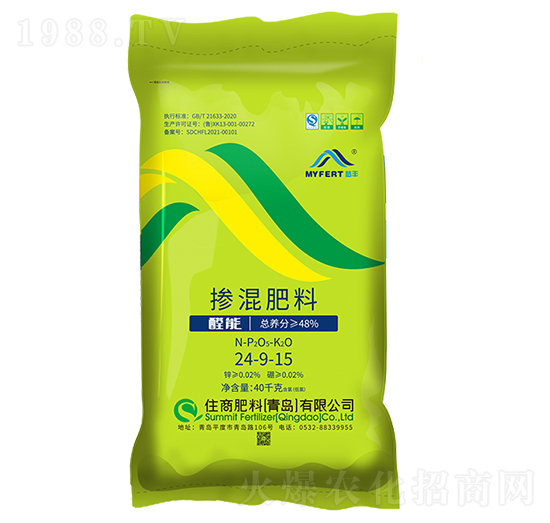 夢豐控釋摻混肥24-9-15-住商肥料