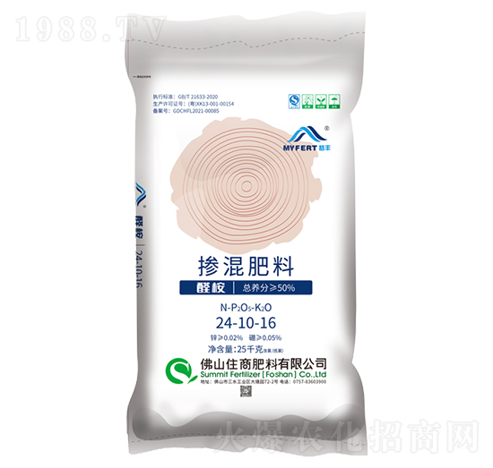 夢(mèng)豐控釋摻混肥料24-10-16-住商肥料