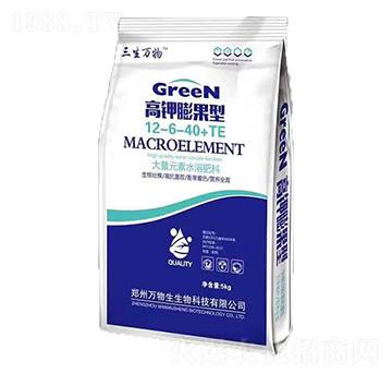 高鉀膨果型大量元素水溶肥12-6-40+TE-萬(wàn)物生生物